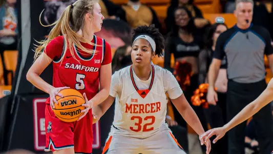 Jaron Dougherty playing defense