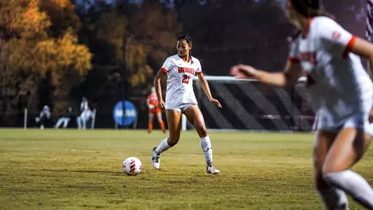 Lena Dykes looking at ball
