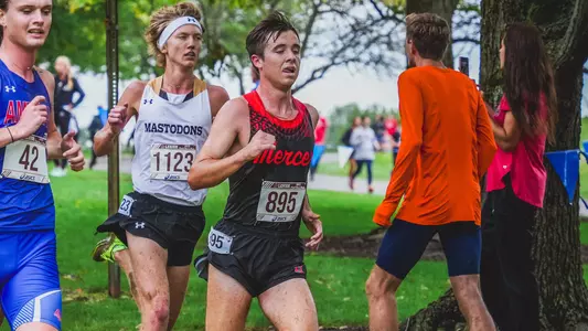 Josh Kraver mid-race