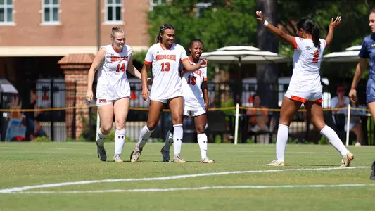 Womens soccer goal celly
