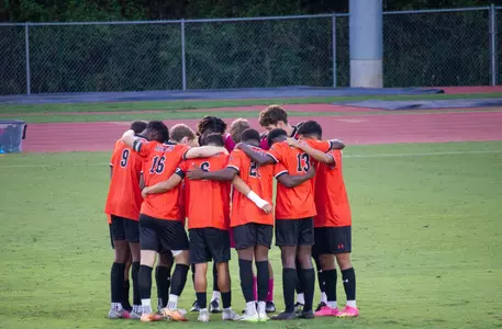 Men's Soccer Huddle