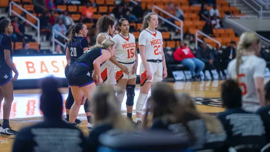 WBB Players out of bounds play