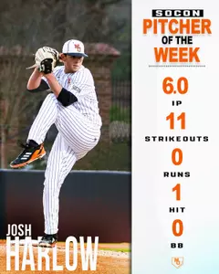 Josh Harlow Pitcher of the Week Graphic