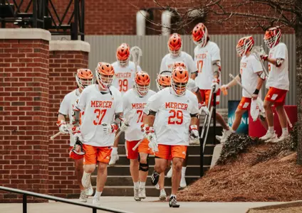 Mens lacrosse walking out