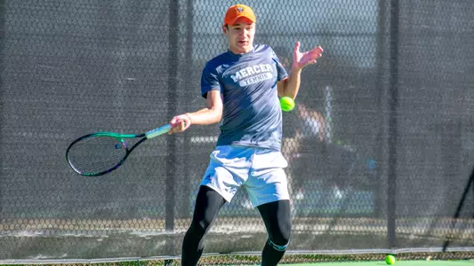 Marceau Foulihoux hitting a forehand shot with his right hand