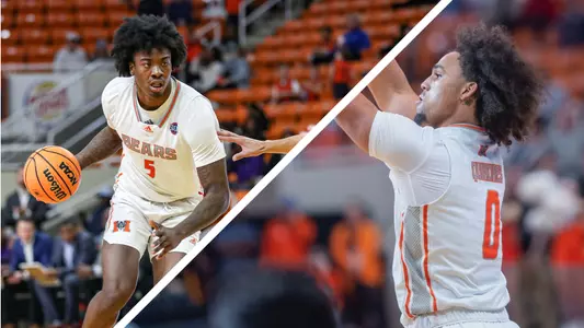 Split image of Jalyn McCreary on the left and Jah Quinones on the right