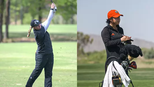 Dubnik and Pyon women's golf