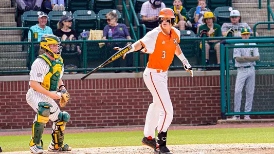 Ty Dalley tossing bat