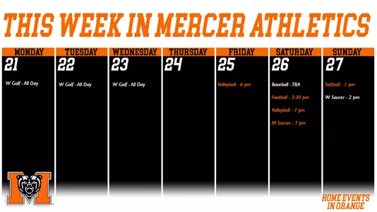 This Week in Athletics (Oct 21-27)