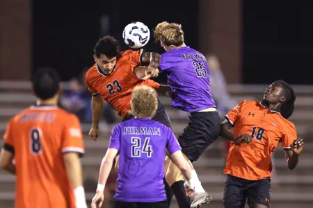Fernando Arteaga header vs. Furman