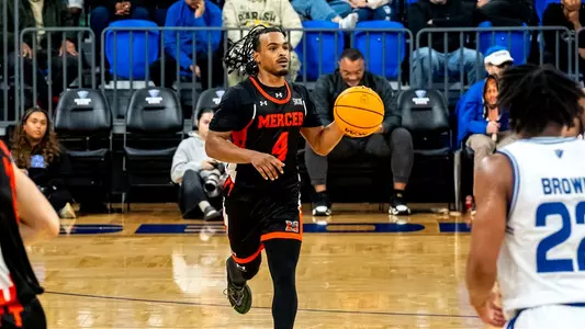 Ahmad Robinson dribbling at Georgia State