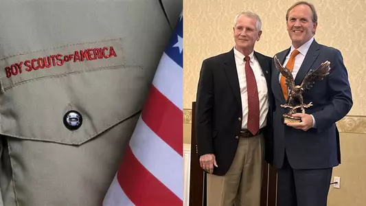 Boy Scouts Award Jim Cole