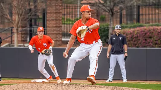 Garrett Lambert pitching