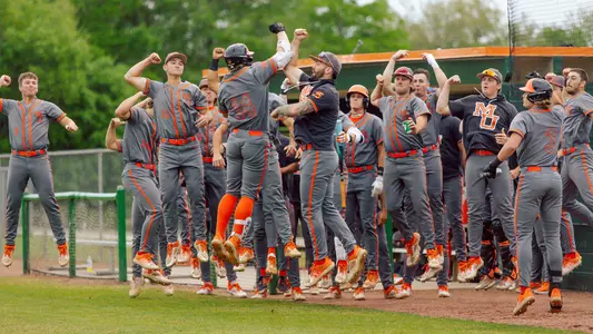 Jackson Cherry home run celebration jump