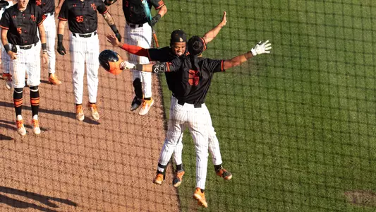 Bradley Frye home run celebration