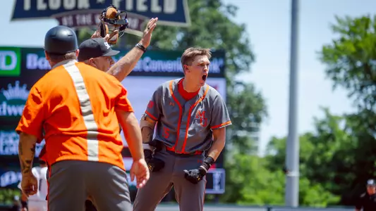 Parker Lester run celebrate