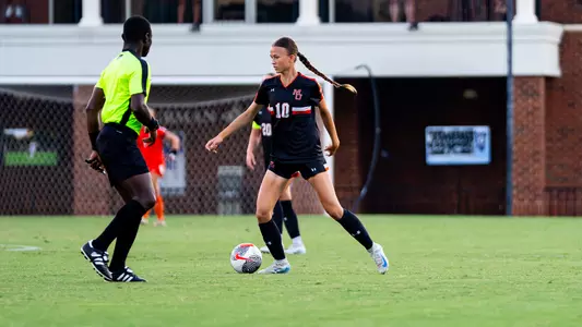 Maria dribbling at Furman