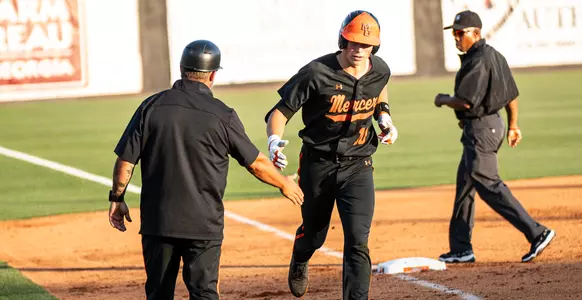 Drew Johnson HR high-five