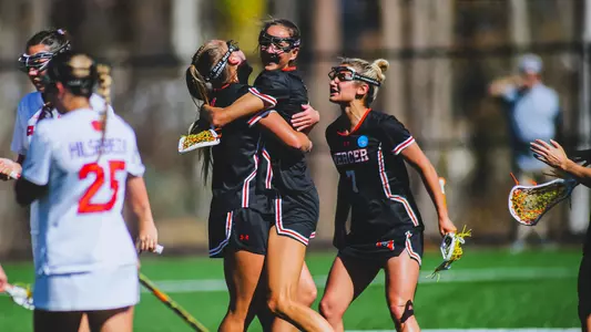 Women's lacrosse celebration