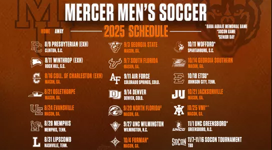 2025 men's soccer schedule