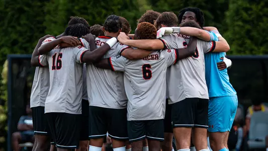 Men's Soccer Team Huddle
