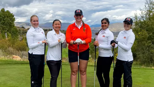 Women's golf team at Colorado