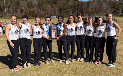Last year's team photo with SoCon Trophy SoCon Championships Preview