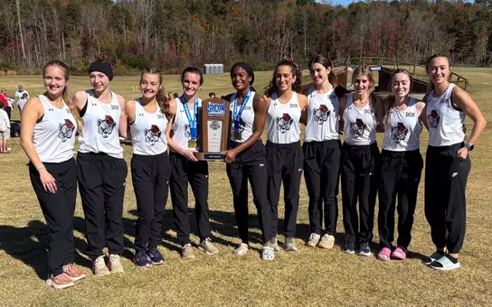 Last year's team photo with SoCon Trophy SoCon Championships Preview