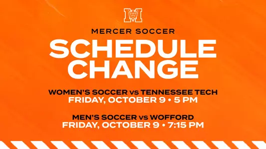 Men's and Women's Soccer Schedule Change