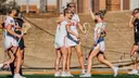 women's lacrosse celebration