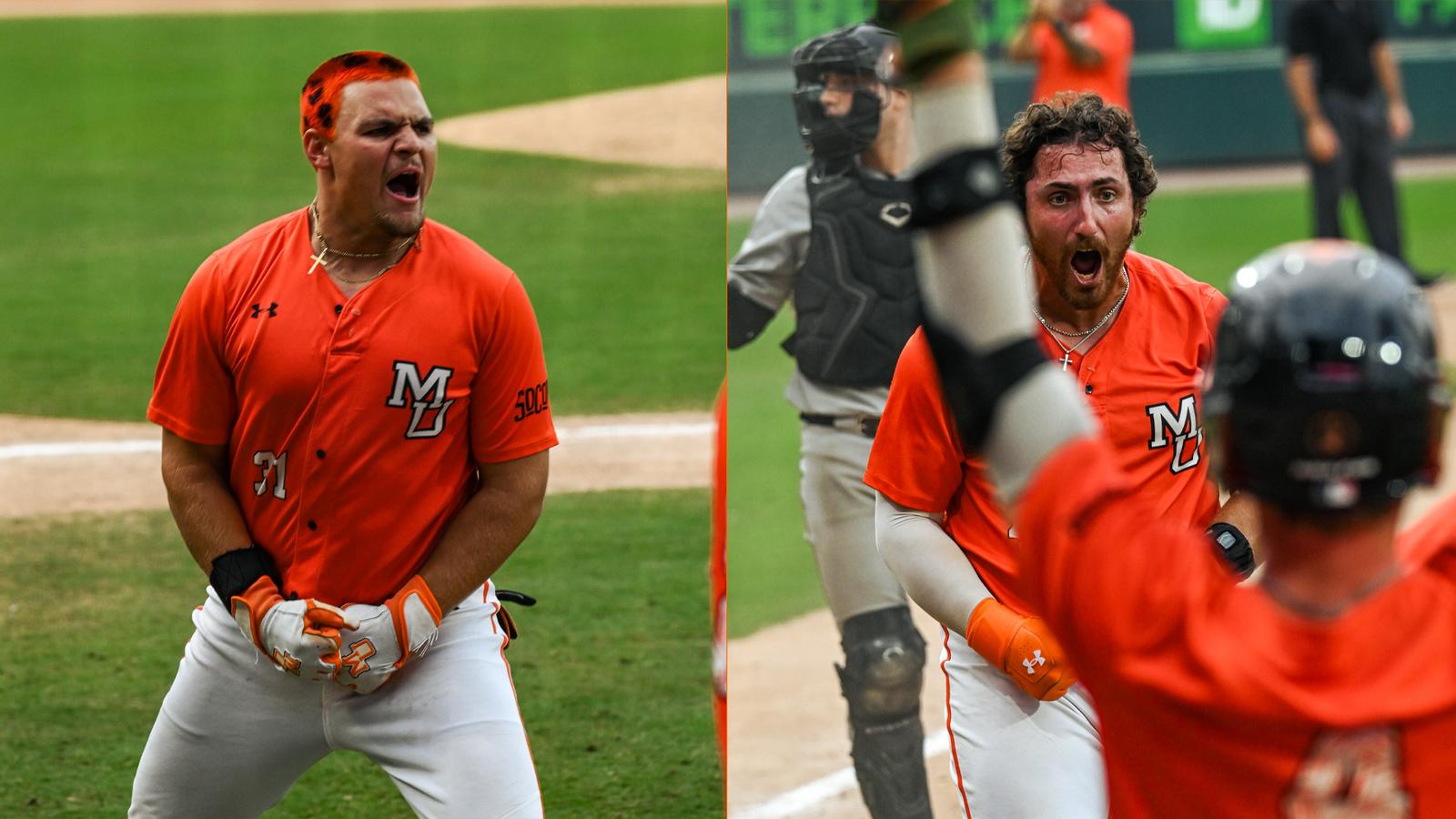 Kaleb Huffman and Chris Katz HRs