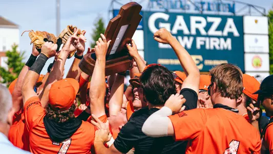 Baseball Hoisting Trophy