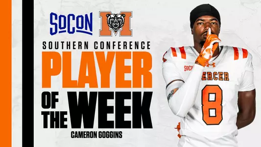 Cam Goggins SoCon Player of the Week