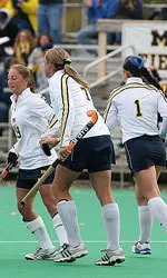 Alicia Mayer (left) and Meredith Way (center)