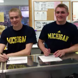 Mark Panhorst (left) and Michael Strathern