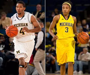 Darius Morris (L) and Veronica Hicks