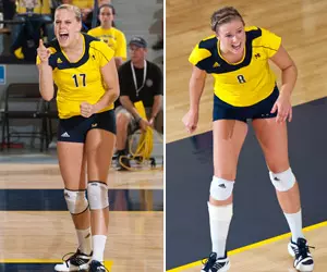 Lexi Zimmerman (L) and Alex Hunt