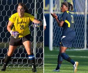 Haley Kopmeyer (L) and Nkem Ezurike (R)