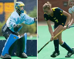 Christi Barwick (L) and Aline Fobe