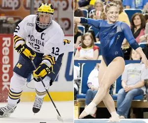 Carl Hagelin (L) and Sarah Curtis