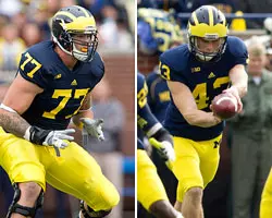 Taylor Lewan (L) and Will Hagerup
