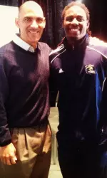 Tony Dungy (left) and Denard Robinson