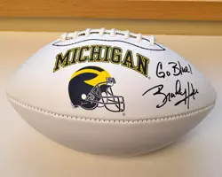 Football signed by Brady Hoke