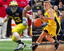 Jordan Kovacs (L) and Courtney Boylan