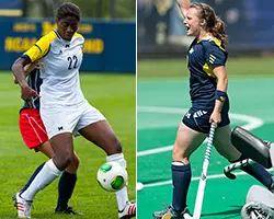 Nkem Ezurike (L) and Rachael Mack