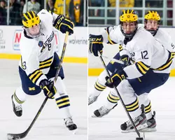 Jacob Trouba (L) and Boo Nieves