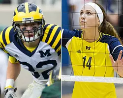 Jordan Kovacs (L) and Claire McElheny