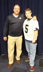 Coach Paul with Brendan Randolph