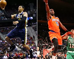 Trey Burke (L) and Tim Hardaway Jr.