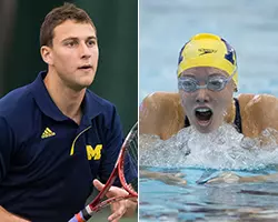 Shaun Bernstein (L) and Courtney Beidler<br />